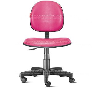 Cadeira de Escritório Giratória Executiva Regulável Rosa RVE06 Sintético Saldão