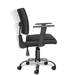 Cadeira de Escritório Executiva Ergonômica Ideale CB 3018 Preto Sintético