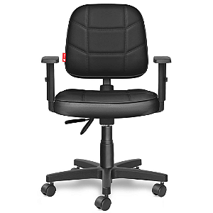 Cadeira Ergonômica Giratória para Escritório Executiva Braços Reguláveis Cadeira Brasil Bliss BLE01 FTS PTE