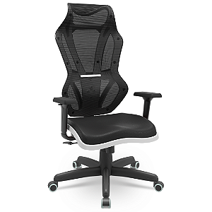 Cadeira Gamer Escritório Branco Vizon Relax Tela PX097 Cadeira Brasil