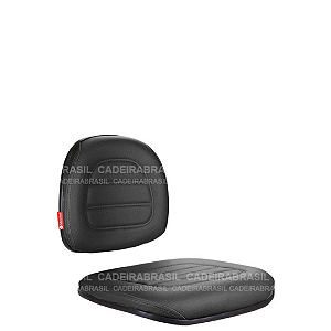Assento e Encosto para Cadeira de Escritório Secretária costura Parma espuma injetada PRSAE10P Cadeira Brasil