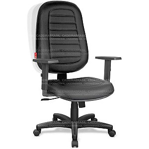 Cadeira Presidente Giratória para Escritório Braços Regulável Relax Cadeira Brasil Parma PRP04
