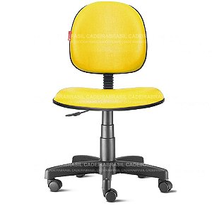Cadeira Giratória Com Encosto Executiva Amarelo - Queima De Estoque XLX22