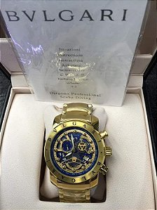 Relógio Bvlgari Iron Man Subaqua Dourado