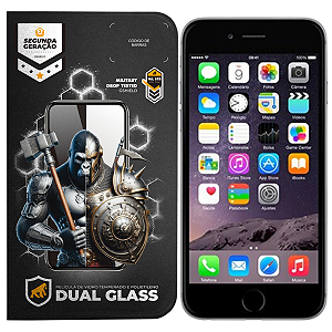 Película para iPhone 6 Plus e 6S Plus - Dual Glass Preta - Gshield