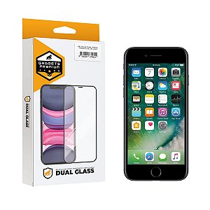 Película para iPhone 7 / 8 / SE 2 / SE 3 - Dual Glass Preta - Gshield