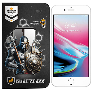 Película para iPhone 7 Plus e 8 Plus - Dual Glass Branca - Gshield
