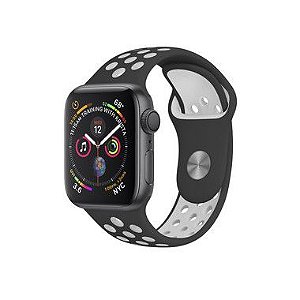 Pulseira para Apple Watch 38 / 40 / 41MM - Armor Running - Preto e Branco- Gshield