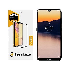 Película para Nokia 2.3 - Defender Glass Preta - Gshield