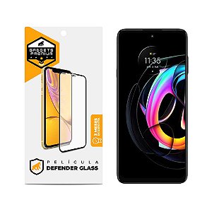 Película para Motorola Moto Edge 20 Lite - Defender Glass Preta - Gshield