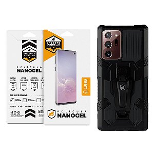 Kit Capa Clip e Película de Nano Gel para Samsung Galaxy Note 20 Ultra - Gshield