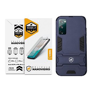 Kit para Samsung Galaxy S20 FE - Capa Armor e Película de Nano Vidro - Gshield