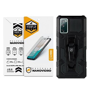 Kit Capa Clip e Película de Nano Vidro Samsung Galaxy S20 FE - Gshield