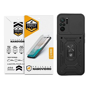 Kit Capa Dinamic Cam Protection e Película de Nano Vidro para Xiaomi Redmi Note 10 4G - Gshield