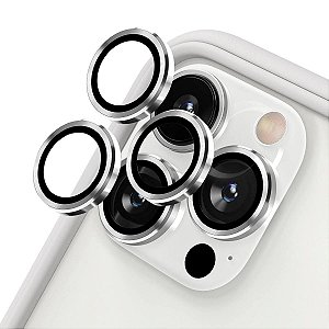 Película para lente de Câmera iPhone 12 Pro Max - Coverage Frame Prata - Gshield