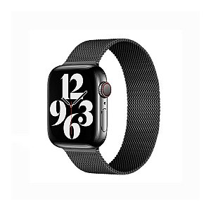 Pulseira de Milanese para Apple Watch 42 / 44 / 45MM Preta - Gshield