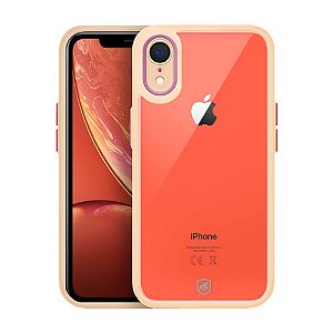 Capa Gocase Clear Glitter Rosa Para iPhone Xr - Loja online da UAITECH