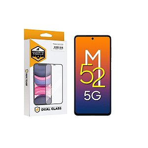 Película para Samsung Galaxy M52 - Dual Glass Preta - Gshield