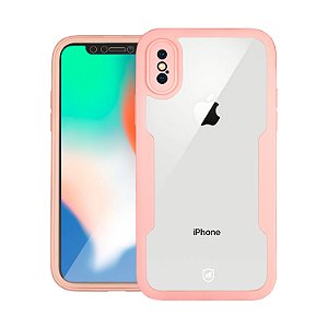 Capa 360 para iPhone X / XS - Rosa - Frente e Verso - Gshield