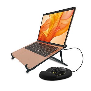 Kit Home Office 1 - Suporte para Notebook, Mouse Gamer e Mousepad Ergonômico - Gshield