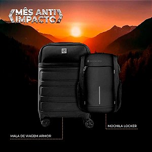 Kit Mala de viagem Armor + Mochila Locker - Gshield