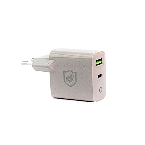 Carregador Turbo Tipo C / USB C / Type C + USB - Power Delivery Qc 4.0 - Ecoo