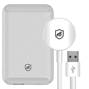 Kit Carregador Portátil Nano Snap Wireless + Carregador Universal para Apple Watch - Gshield