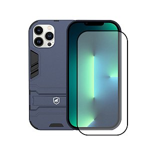 Kit Capa Armor e Pelicula Coverage 5D Pro Preta para iPhone 11 - Gshield