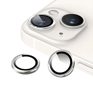 Protetor de Lente para iPhone 14 - One Armor - Frame para câmera - Prata - Gshield