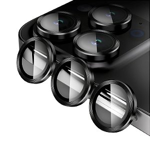 Protetor de Lente para iPhone 14 Pro Max - One Armor - Frame para câmera - Preto - Gshield