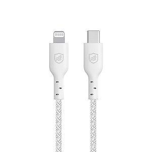 Cabo Ultra Safe - Branco - Lightning / Tipo C - 6 anos de garantia - 1,5M - Gshield