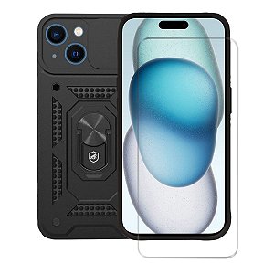 Kit Capa Dinamic Cam Protection e Pelicula Nano Vidro para iPhone 15 - Gshield