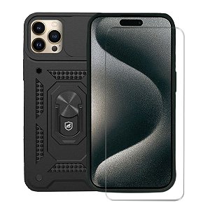 Kit Capa Dinamic Cam Protection e Pelicula Nano Vidro para iPhone 15 Pro - Gshield