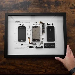 Quadro Decorativo Moldura de iPhone REAL - Gshield