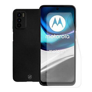Kit Capa Silicon Veloz e Película Hydrogel HD para Motorola Moto G42 - Gshield