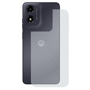 Película para Motorola Moto G04s - Traseira de Fibra de Carbono - Gshield