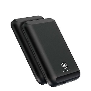 Presente Dia dos Pais - Carregador Portátil Nano Snap Magsafe - Wireless - Preto - Compre 1 e leve o 2° pela METADE do preço -Gshield