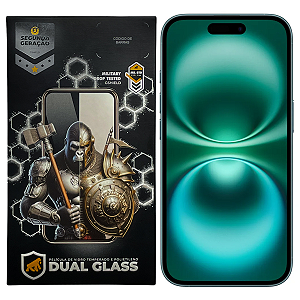 Película para iPhone 16 Plus - Dual Glass Preta - Gshield