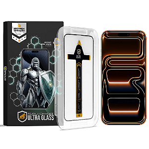 Película com Aplicador para iPhone 17 Pro Max - Ultra Glass - Preta - Gshield