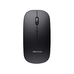 Mouse Sem Fio Recarregável Wireless Bluetooth LED RGB - Preto - Verde