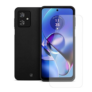 Kit Capa Silicon Veloz e Película Hydrogel HD para Motorola Moto G64 5G - Gshield