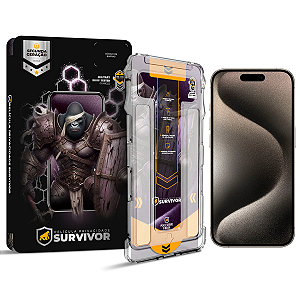 Película para iPhone 15 Pro - Privacidade com Aplicador - Survivor - Gshield