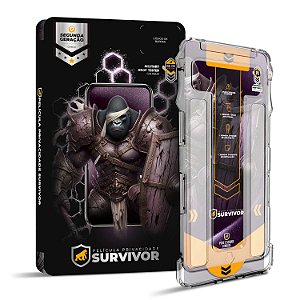 Película para iPhone 16 Pro - Privacidade com Aplicador - Survivor - Gshield