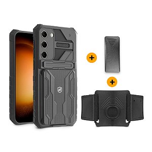Kit Snap Guardian - Clip + Braçadeira + Capa para Samsung Galaxy S20 FE - Gshield