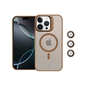 Capa para iPhone 16 Pro - MagSafe Titanium Desert - Gshield