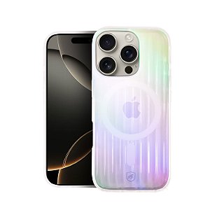 Capa para iPhone 16 Pro - Magsafe Rainbow Transparente - Gshield