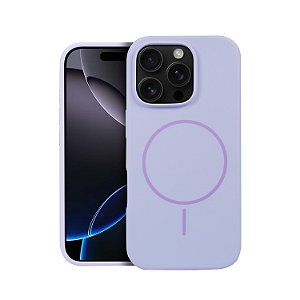 Capa para iPhone 16 Pro Max - Silicon Liquid Magsafe - Lilás - Gshield