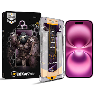 Película para iPhone 16 - Privacidade com Aplicador - Survivor - Gshield