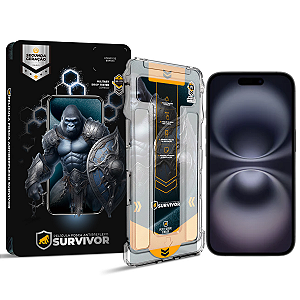 Película para iPhone 16 - Fosca Antirreflexo com Aplicador - Survivor - Gshield