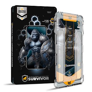Película para iPhone 15 - Fosca Antirreflexo com Aplicador - Survivor - Gshield